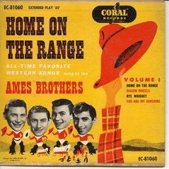 Ames Brothers, Home on the Range, part 1, Coral EC-81060 © 1953